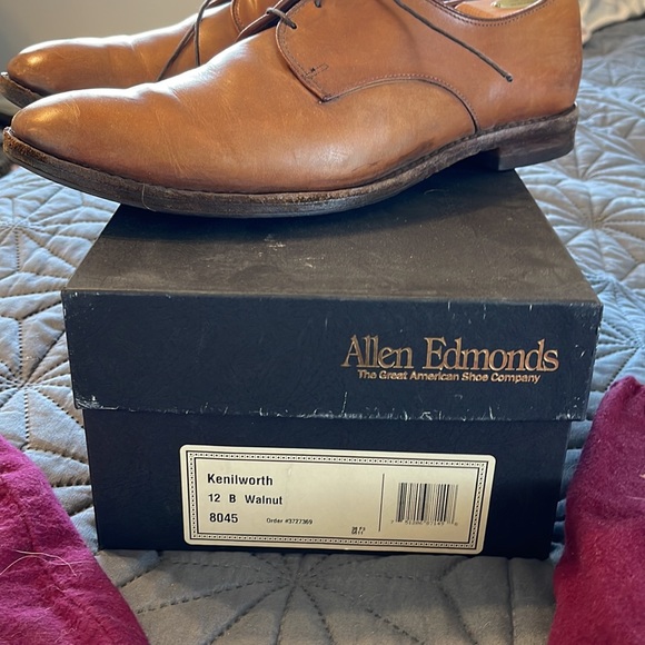 ALLEN EDMONDS Kenilworth Walnut Sz 12 B Mens Shoes Oxford Dress Business Casual - Picture 11 of 11